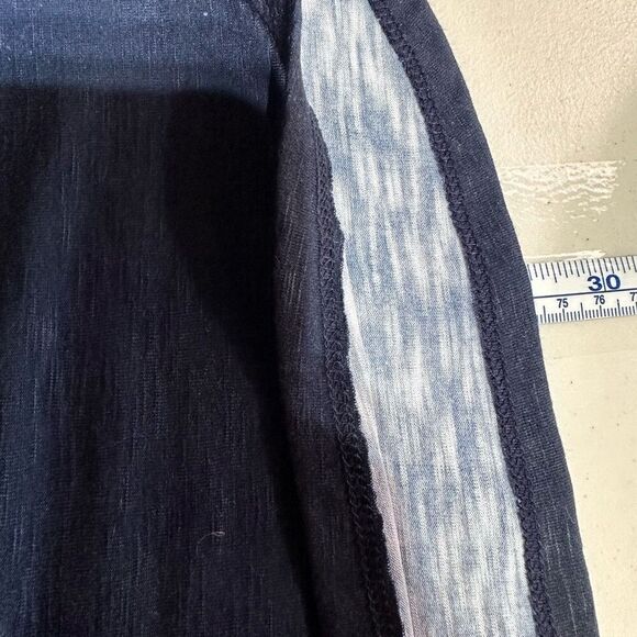 Chico's Short Sleeve Tee Shirt Blue White Ombré Tie Dye Coastal Size‎ 3 XL 16-18 - Picture 8 of 8